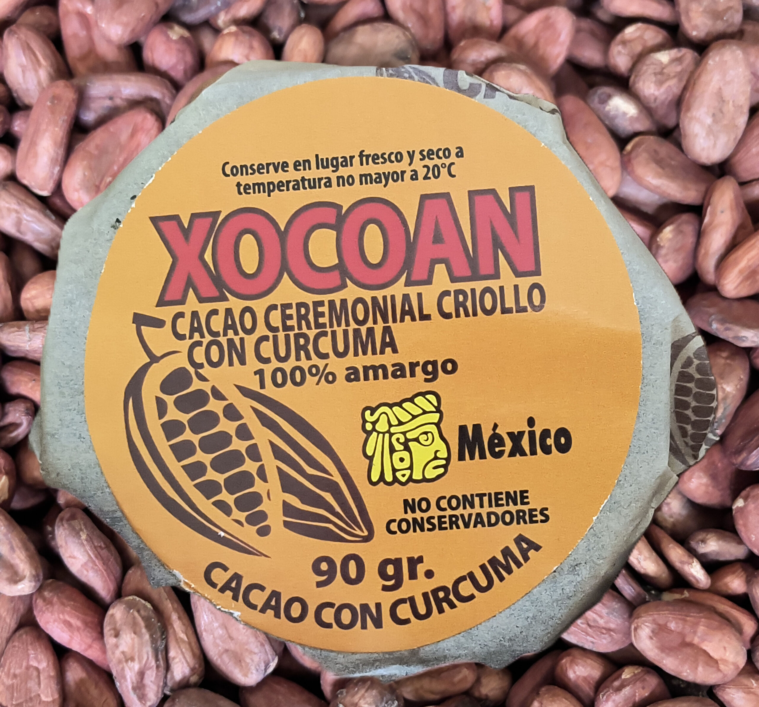 Tablilla de chocolate con cúrcuma 90 g